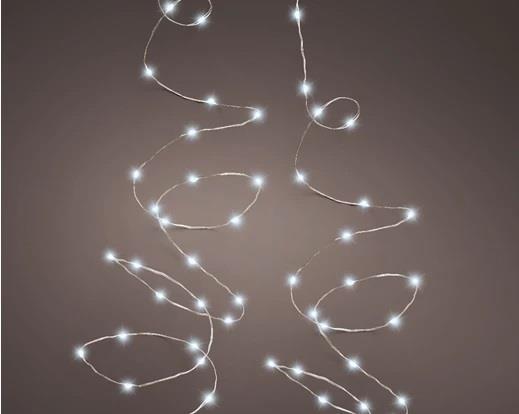 CATENA LUCE FREDDA 240MICROLED MT.12 FILO METAL. IP44 8FUNZ.