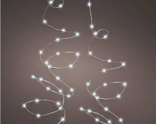 CATENA LUCE FREDDA 240MICROLED MT.12 FILO METAL. IP44 8FUNZ.