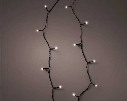 LUCI BATTERIA 24LED L.CALDA 1,7MT FILO NERO OUTDOOR
