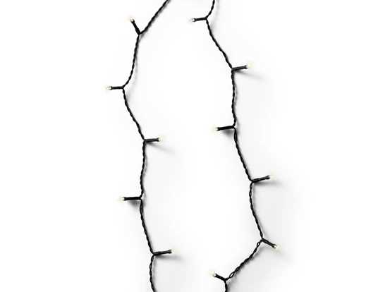 LUCI BATTERIA 24LED L.CALDA 1,7MT FILO NERO OUTDOOR
