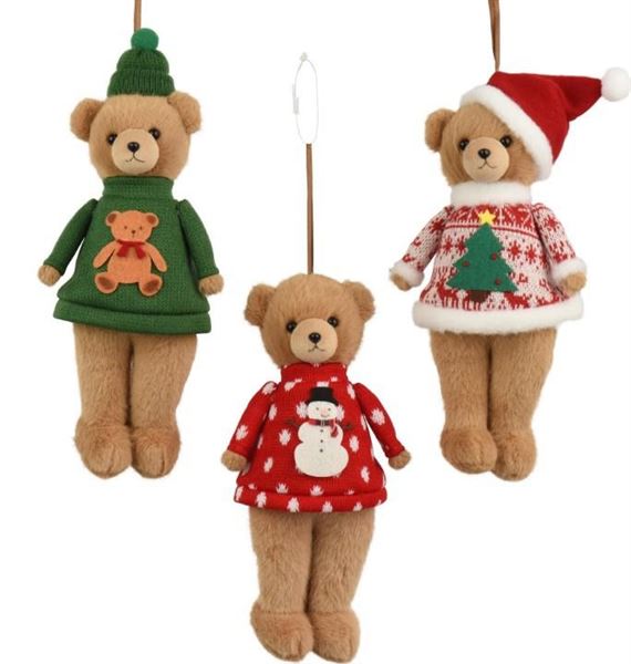 PENDENTE ORSO POLIESTERE 3ASS. 13X10XH.30CM