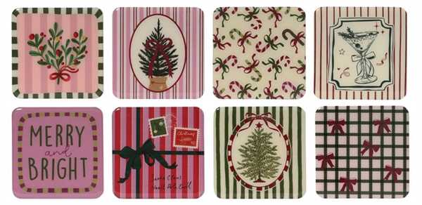SOTTOBICCHIERE MDF SMALTO 8ASS. 9,5X9,5 CM