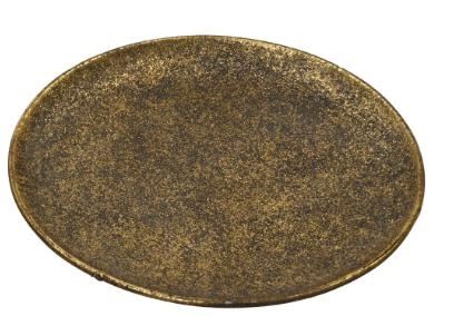 VASSOIO FERRO TONDO BRONZO D.29XH.2CM