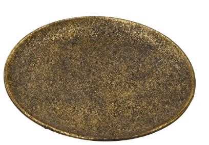 VASSOIO FERRO TONDO BRONZO D.29XH.2CM