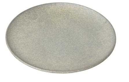 VASSOIO FERRO TONDO ARGENTO D.29XH.2CM
