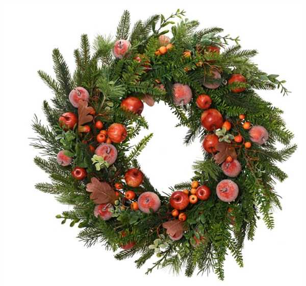 CORONA PVC C/MELE IN SCHIUMA D.60CM X H.14CM