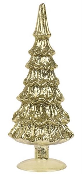 ALBERO IN VETRO VERDE CHIARO D.14 XH.35CM