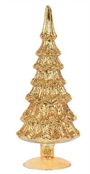 ALBERO IN VETRO ORO D.14 XH.35CM