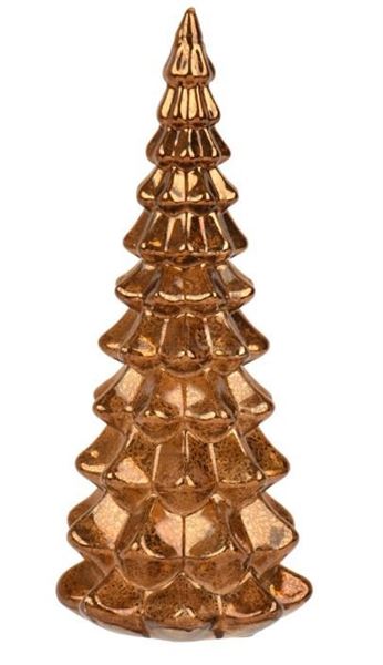 ALBERO IN VETRO BRONZO D.14X H.32CM