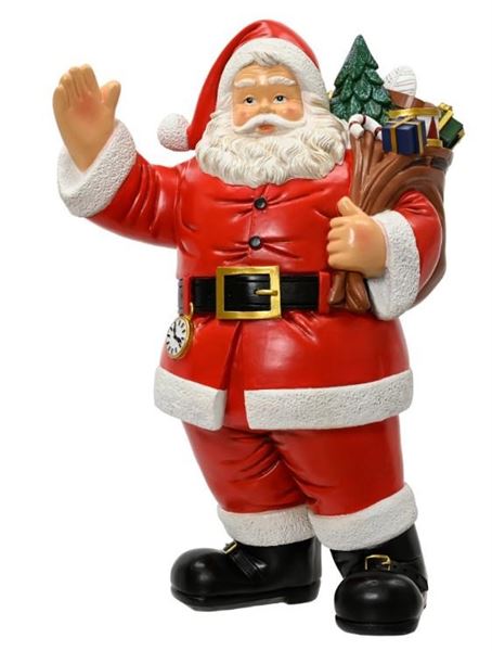 BABBO NATALE IN POLIRESINA 25 X37X H.59CM