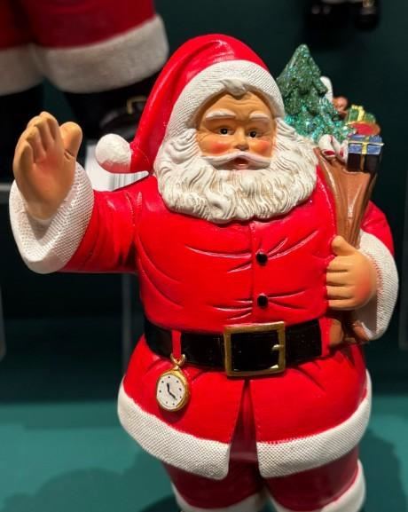 BABBO NATALE IN POLIRESINA 7X11.5X H.17.5CM