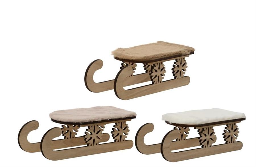 SLITTA DECORATIVA IN POLIESTERE ASS 29.5 X11X H.9CM