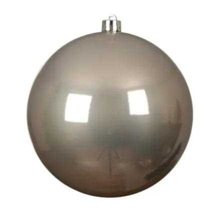 SFERA NATALE POLISTIRENE LUCIDA D.14CM SMOKEY PEARL