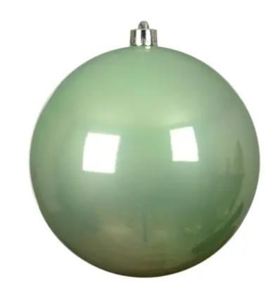 SFERA NATALE POLISTIRENE LUCIDA D.14CM ICING MINT