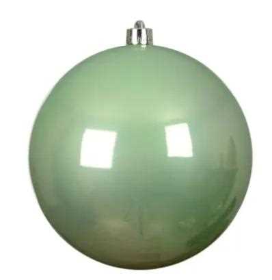 SFERA NATALE POLISTIRENE LUCIDA D.14CM ICING MINT