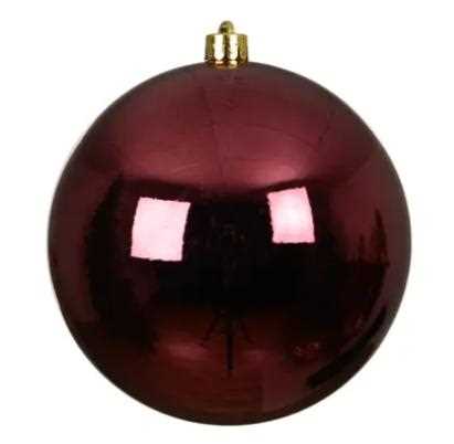 SFERA NATALE POLISTIRENE LUCIDA D.14CM DARK ROSE