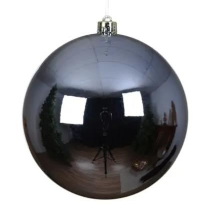 SFERA NATALE POLISTIRENE LUCIDA D.14CM BLUE DAWN