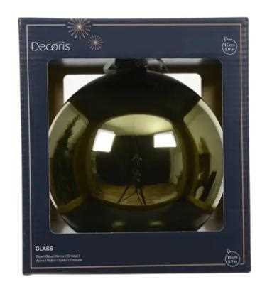 SFERA NATALE VETRO LUCIDA D.15CM ROSEMARY GREEN