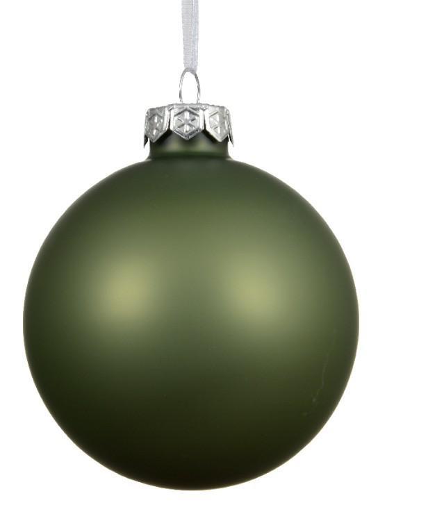 SFERA NATALE VETRO OPACA D.15CM ROSEMARY GREEN