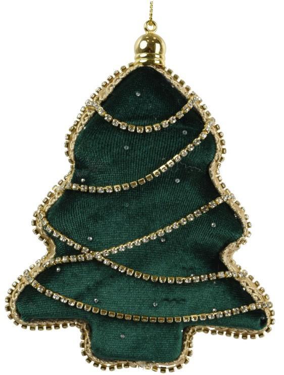 PENDENTE ALBERO POLIESTERE C/DIAMANTE 2,5X11XH.14,5CM