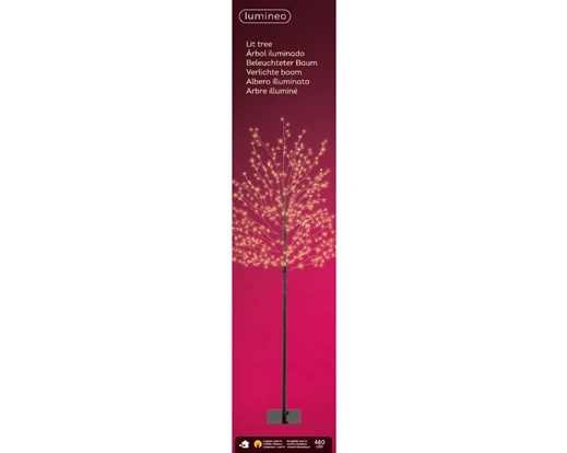 ALBERO PVC NERO 480 MICROLED L.CLASSIC CM Ø30XH150