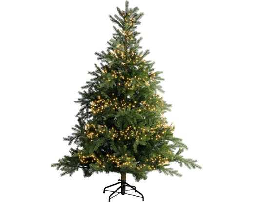 GHIRLANDA 3000 LED CALDO CLASSICO 28MT FILO NERO TIMER+8F
