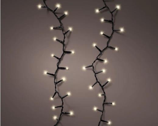 LUCI BATTERIA COMPACT 600LED L.CALDA 14,9MT F. NERO OUTDOOR