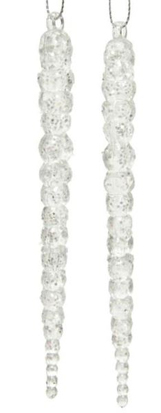 GHIACCIOLO ACRILICO C/GLITTER D.1.5XH.14.5CM