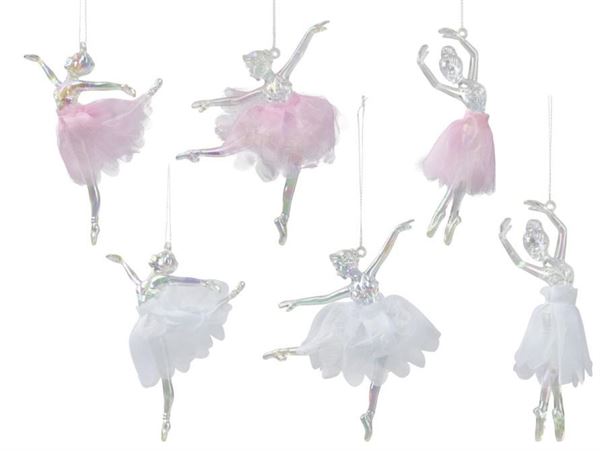 PENDENTE BALLERINA ACRILICO 6ASS. 2X6XH.13CM