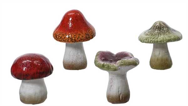 FUNGO TERRACOTTA 4ASS 8.4X7.9XH.9.5CM