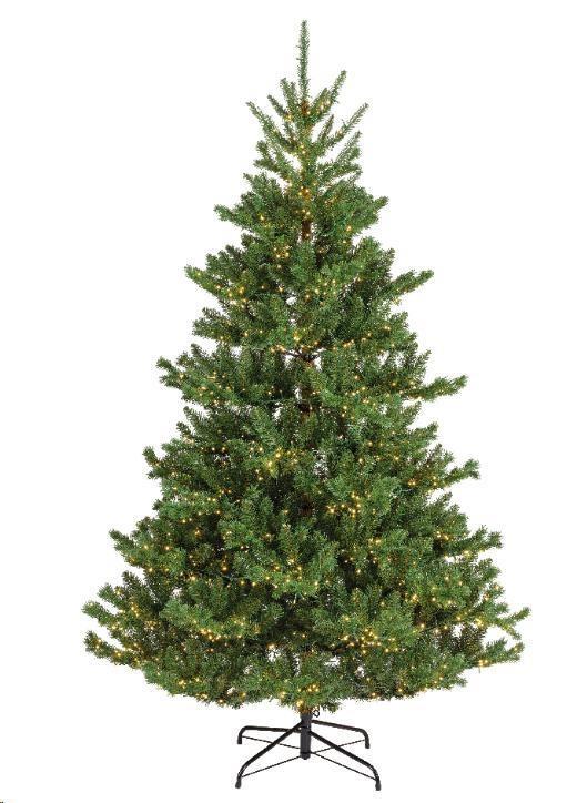 ALBERO NATALE PE/PVC ALBA FIR 1700LED L.CALDA Ø116XH180CM