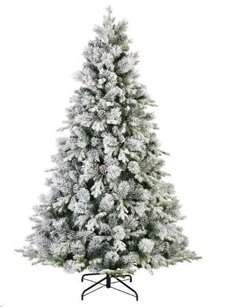 ALBERO NATALE PE/PVC LAUSANNE FIR INNEVATO Ø142XH.240CM