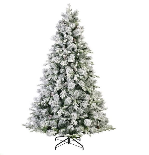 ALBERO NATALE PE/PVC LAUSANNE FIR INNEVATO Ø110XH.180CM