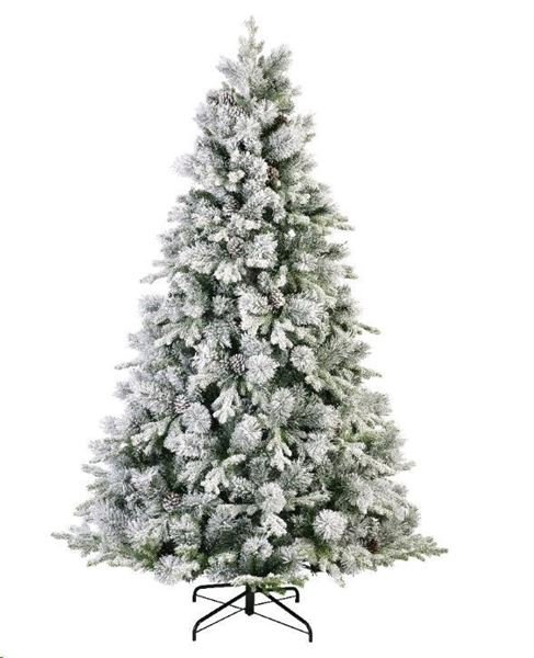 ALBERO NATALE PE/PVC LAUSANNE FIR INNEVATO Ø138XH.210CM