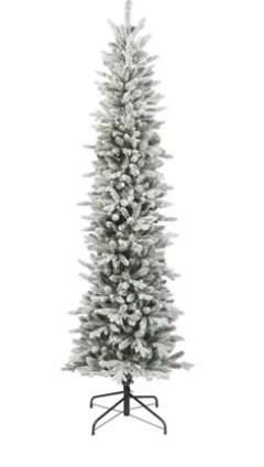 ALBERO NATALE PE/PVC SLIM FIR INNEVATO Ø55XH.180CM