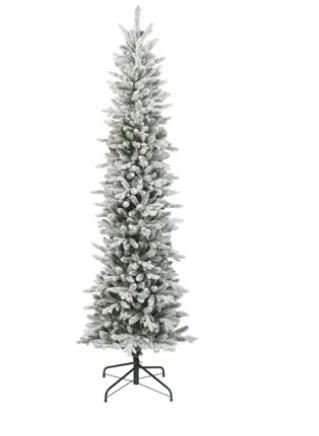 ALBERO NATALE PE/PVC SLIM FIR INNEVATO Ø73XH.240CM