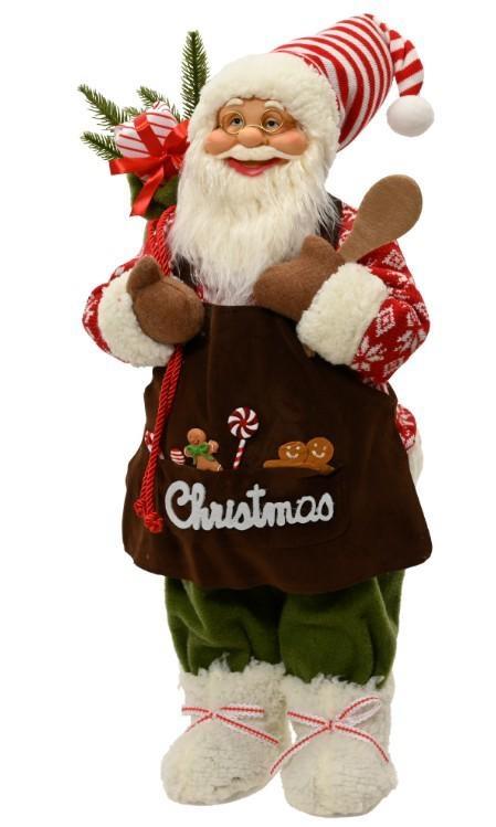 BABBO NATALE IN PVC COLORATO 29X13XH.45CM