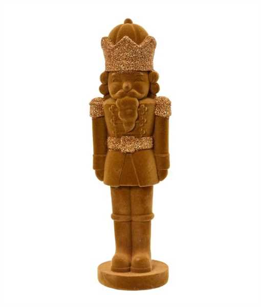 SCHIACCIANOCI IN POLIRESINA CARAMELLO 12.4X10.8X H.39.2CM