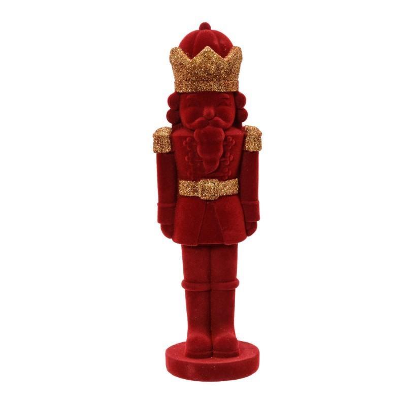 SCHIACCIANOCI IN POLIRESINA ROSSO 12.4X10.8X H.39.2CM