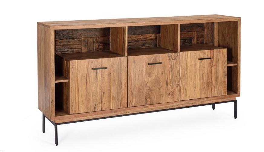 CREDENZA 3A MANGAL IN LEGNO DI ACACIA CM175X40X94H