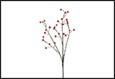 RAMO BACCHE ROSSE PVC 6X13X82CM
