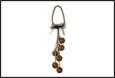 DECORO D'APPENDERE PIGNE 10X4X36CM METAL/NICKEL