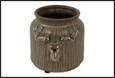 VASO RENNA BRONZATO CERAMICA 18X18X15CM