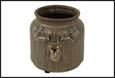 VASO RENNA BRONZATO CERAMICA 18X18X15CM