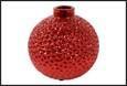 VASO PALLINA NATALE ROYCE CERAMICA 16X16X15CM ROSSO