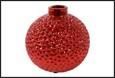 VASO PALLINA NATALE ROYCE CERAMICA 16X16X15CM ROSSO