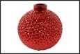 VASO PALLINA NATALE ROYCE CERAMICA 16X16X15CM ROSSO