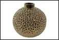 VASO PALLINA NATALE ROYCE CERAMICA 16X16X15CM ORO
