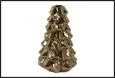VASO ALBERO NATALE ORO CERAMICA 15X15X25CM