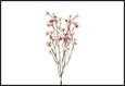 RAMO HELLEBORUS C/FIORI ROSA 7X20X75CM PVC/TESSUTO